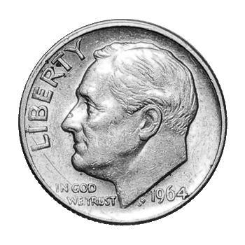 US Silver Dime (pre-1965)